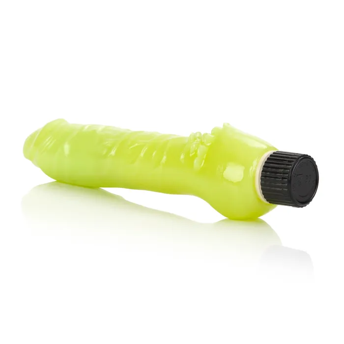 CalExotics GlowintheDark Jelly Penis Vibe 7 Inches Green Dildos CalExotics GlowintheDark Jelly Penis Vibe 7 Inches Green Dildos