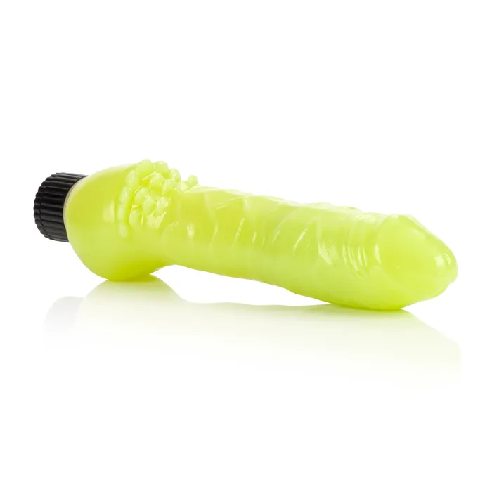 CalExotics GlowintheDark Jelly Penis Vibe 7 Inches Green Dildos CalExotics GlowintheDark Jelly Penis Vibe 7 Inches Green Dildos