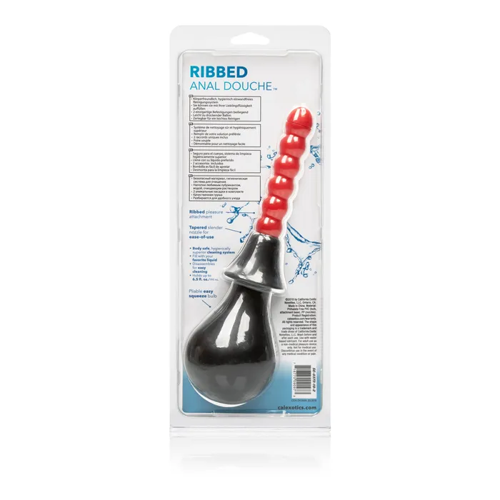CalExotics Male Sex Toys Ribbed Anal Douche CalExotics Male Sex Toys Ribbed Anal Douche