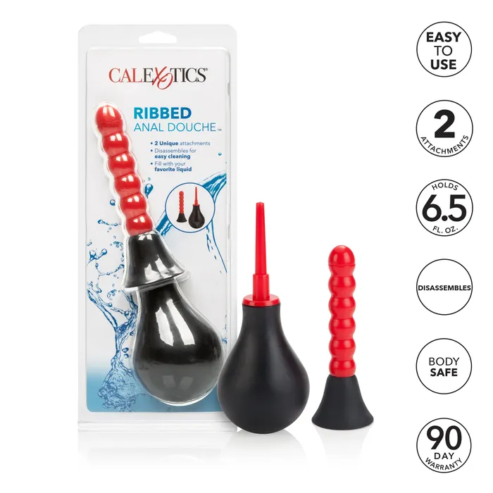 CalExotics Male Sex Toys Ribbed Anal Douche CalExotics Male Sex Toys Ribbed Anal Douche