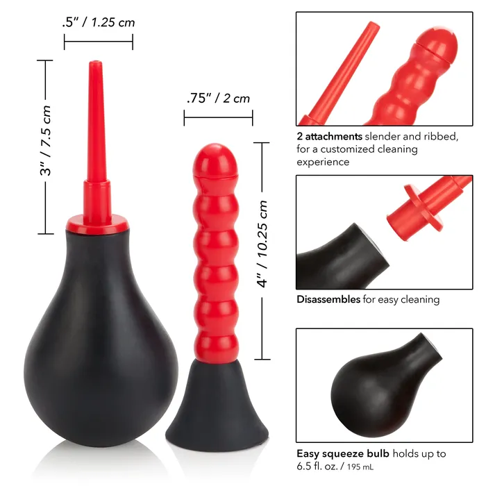 CalExotics Male Sex Toys Ribbed Anal Douche CalExotics Male Sex Toys Ribbed Anal Douche