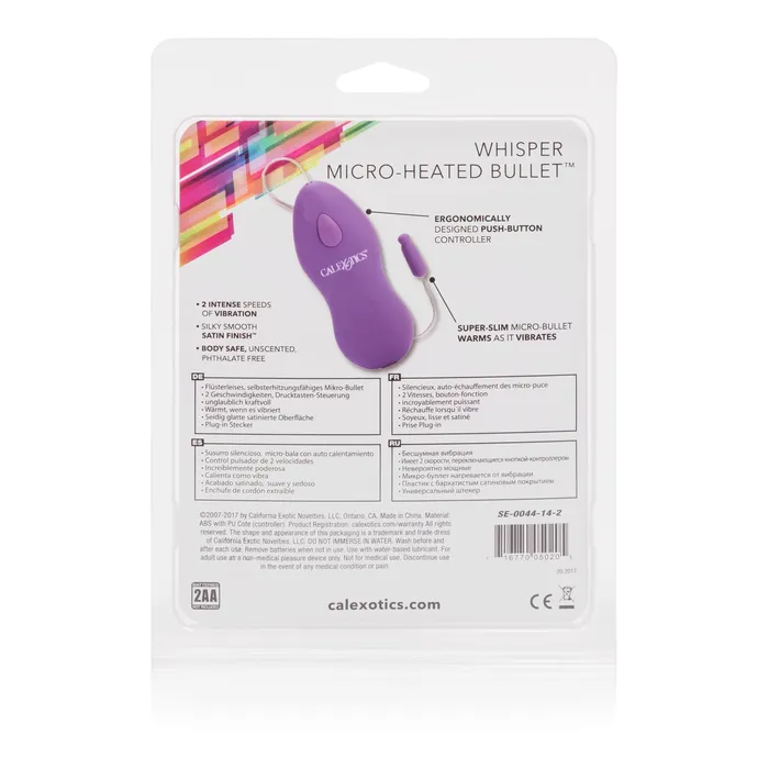 Calexotics Vibrators Cozy Whisper Heated Bullet Your Secret Vibe for Warm Quiet Fun