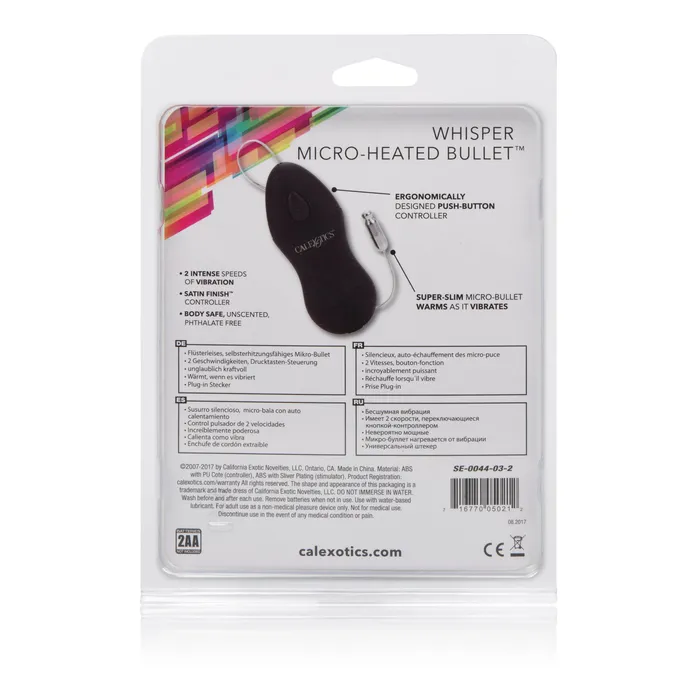 Calexotics Vibrators Cozy Whisper Heated Bullet Your Secret Vibe for Warm Quiet Fun