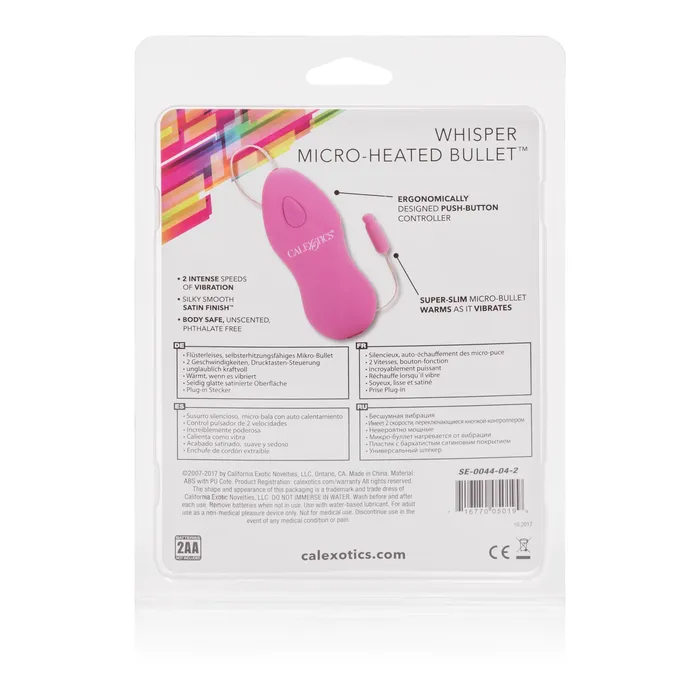 Calexotics Vibrators Cozy Whisper Heated Bullet Your Secret Vibe for Warm Quiet Fun