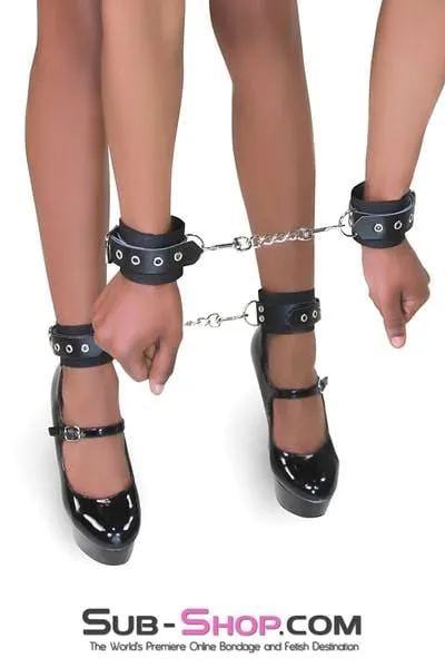 Couples 1790DL Comfort Cuffs Braided Nylon Wrist Cuffs with Leatherette Buckling Strap MEGA Deal Idea
