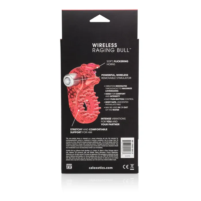 Couples Calexotics Raging Bull Vibrating Ring Stretchy Fun for Couples