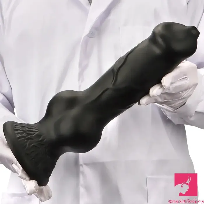 Dildos 728in 748in 964in 1062in 13in Big Black Silicone Dog Knotted Dildo Weadultshop
