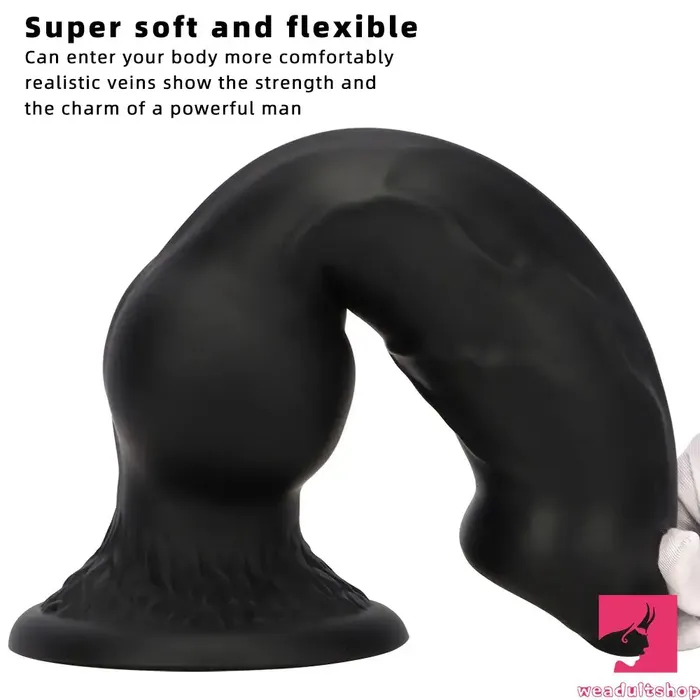 Dildos 728in 748in 964in 1062in 13in Big Black Silicone Dog Knotted Dildo Weadultshop