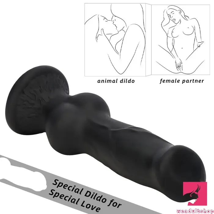 Dildos 728in 748in 964in 1062in 13in Big Black Silicone Dog Knotted Dildo Weadultshop