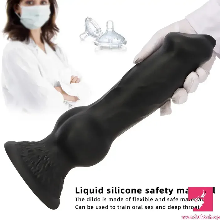 Dildos 728in 748in 964in 1062in 13in Big Black Silicone Dog Knotted Dildo Weadultshop