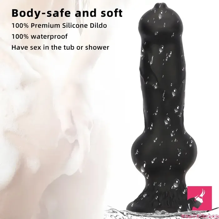 Dildos 728in 748in 964in 1062in 13in Big Black Silicone Dog Knotted Dildo Weadultshop