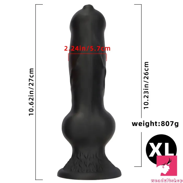 Dildos 728in 748in 964in 1062in 13in Big Black Silicone Dog Knotted Dildo Weadultshop