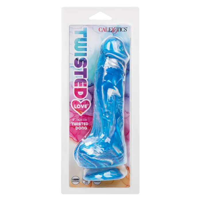 Dildos CalExotics Twisted Love Twisted Dong Blue Dildos CalExotics Twisted Love Twisted Dong Blue
