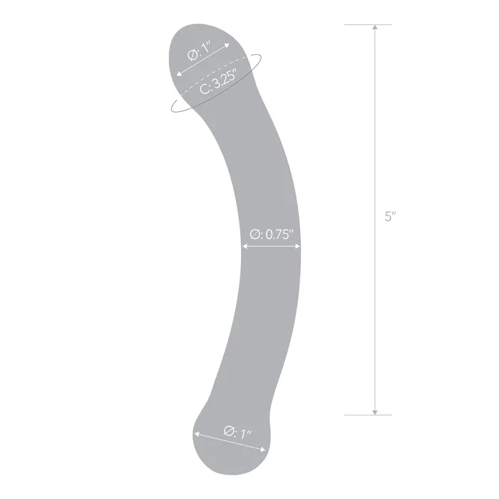 Dildos Gls GSpot Stimulation Realistic Curved Blue Glass Dildo 6