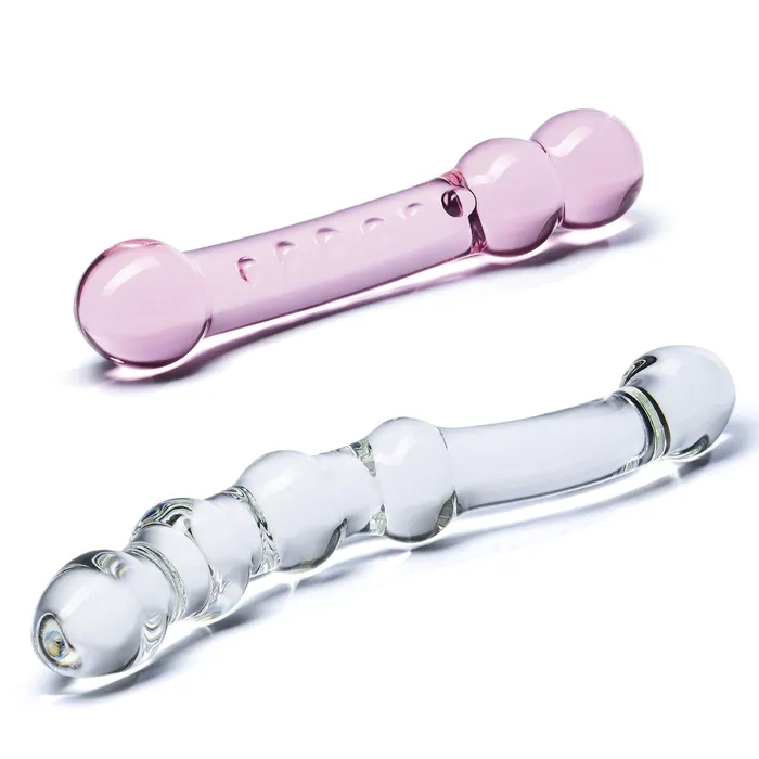 Double Pleasure Glass Dildo Set Gls Dildos