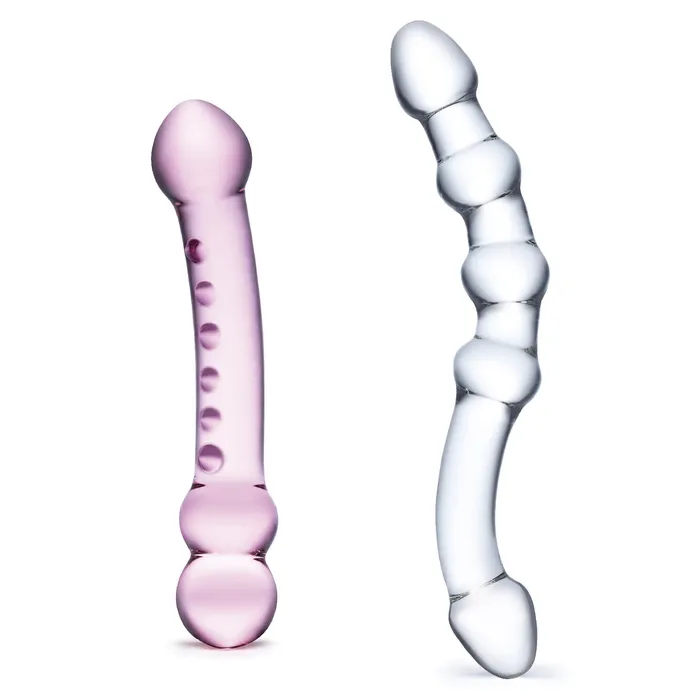 Double Pleasure Glass Dildo Set Gls Dildos