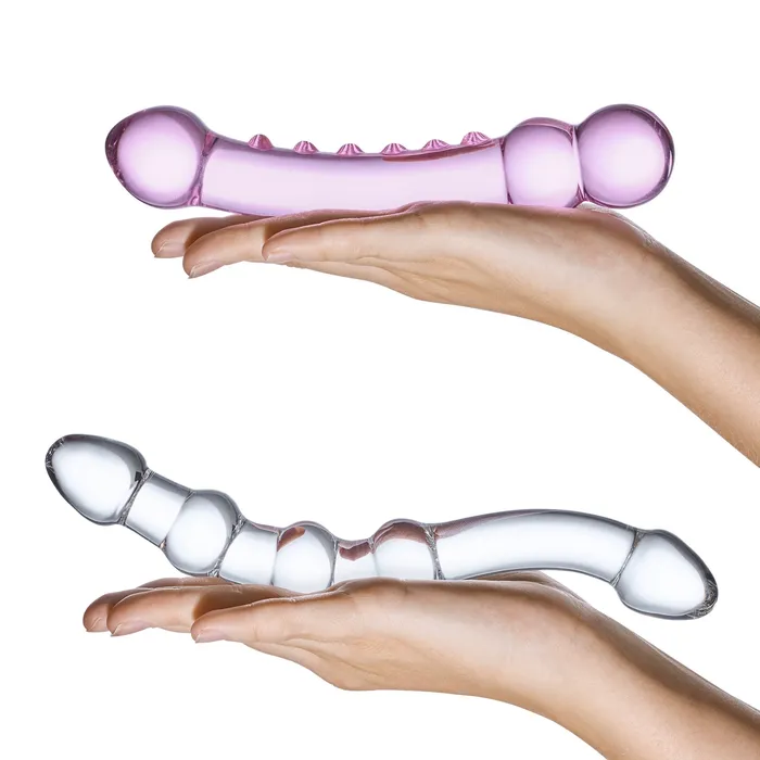 Double Pleasure Glass Dildo Set Gls Dildos