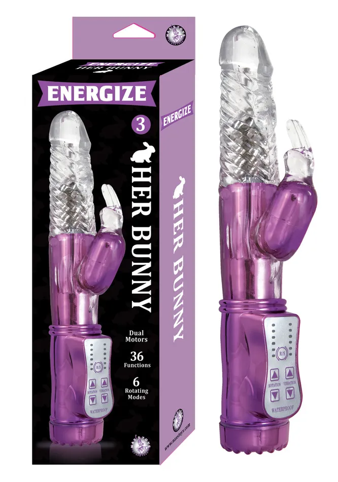 Energize Her Bunny 3 Purple Nasstoys Vibrators