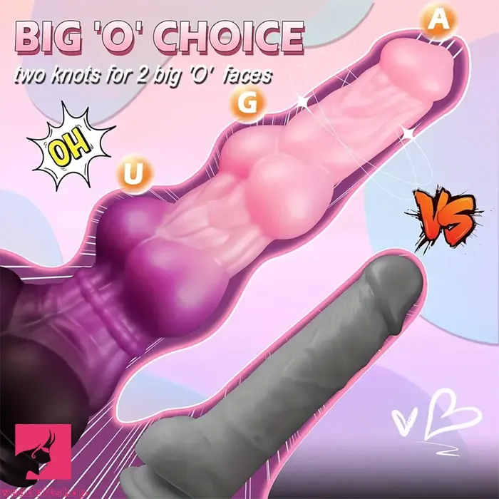 Female Sex Toys 1043in Silicone Double Egg Monster Large Thick Knot Flexible Dildo Weadultshop