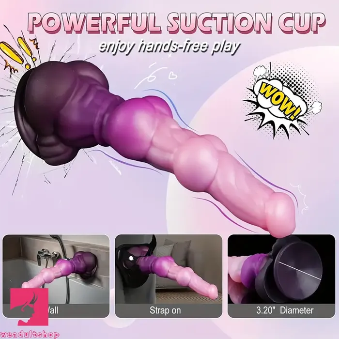 Female Sex Toys 1043in Silicone Double Egg Monster Large Thick Knot Flexible Dildo Weadultshop