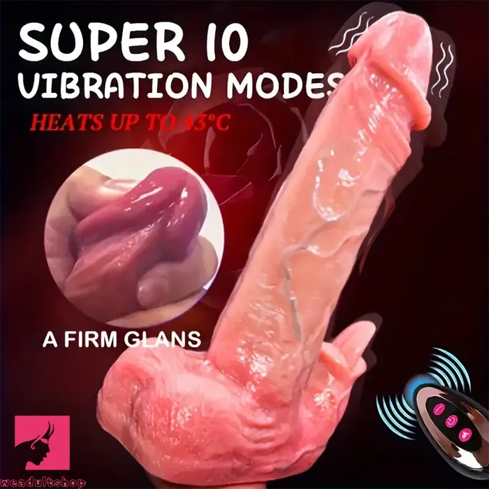 Female Sex Toys 925in 5in1 Auto Heating Thrusting Rocking Vibrating Remote Dildo Weadultshop