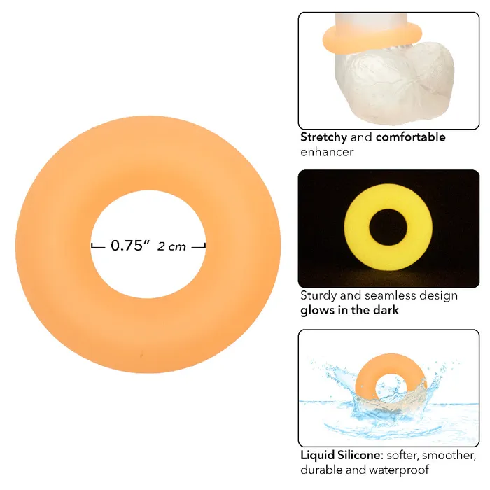 Female Sex Toys CalExotics Alpha GlowintheDark Liquid Silicone Prolong Medium Ring Orange Female Sex Toys CalExotics Alpha GlowintheDark Liquid Silicone Prolong Medium Ring Orange