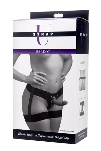 Female Sex Toys Elastic StrapOn Harness with Thigh Cuffs for Playful Adventures Xr Brands Strap U