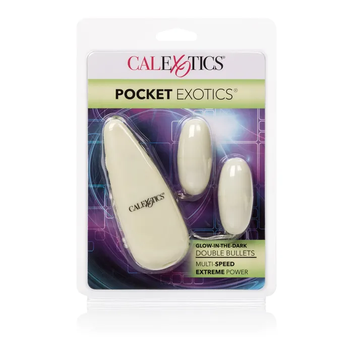Female Sex Toys GlowintheDark Pocket Exotics Vibrating Glowing Double Bullets CalExotics Female Sex Toys GlowintheDark Pocket Exotics Vibrating Glowing Double Bullets CalExotics