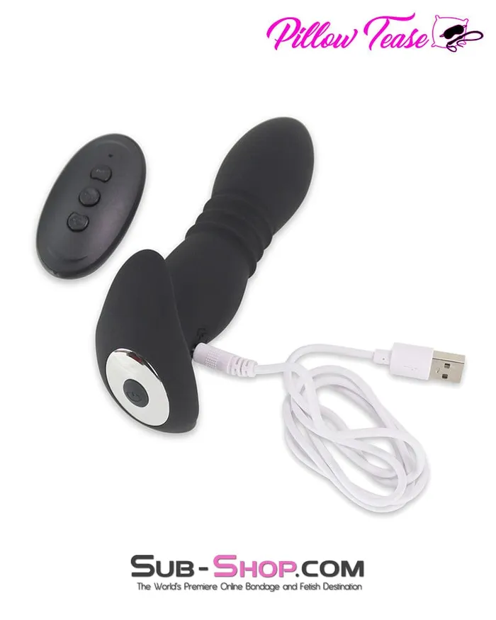 Female Sex Toys Moonwell 1690M 7 Thrusting 7 Vibrating Functions Rechargeable Remote Control Anal Vibrator