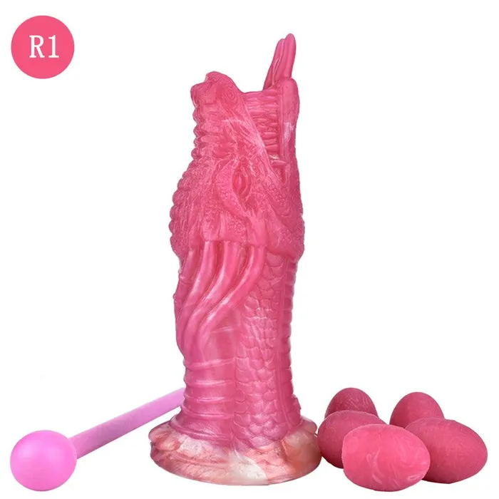 Female Sex Toys mysite Dragon Dildo With Eggs Ovipositor Adult Toy