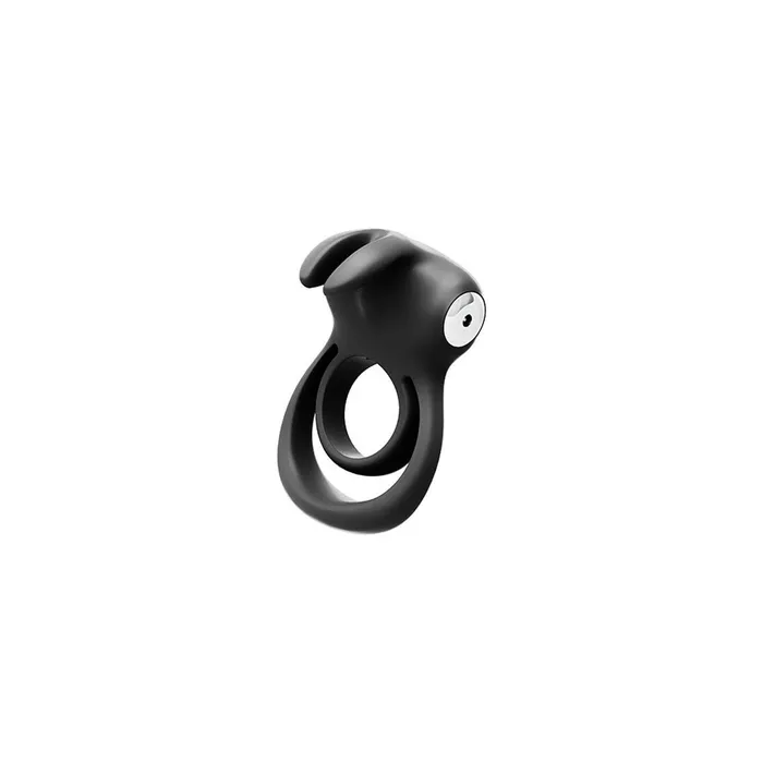 Female Sex Toys Thunder Bunny Rechargeable Dual Ring Black Pearl VeDO