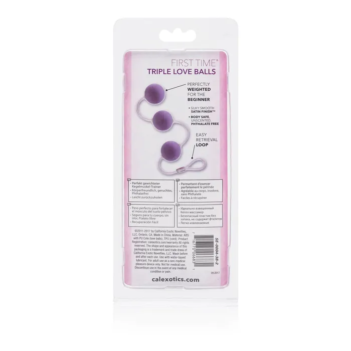 First Time Love Balls Triple Lovers Purple CalExotics Vibrators First Time Love Balls Triple Lovers Purple CalExotics Vibrators