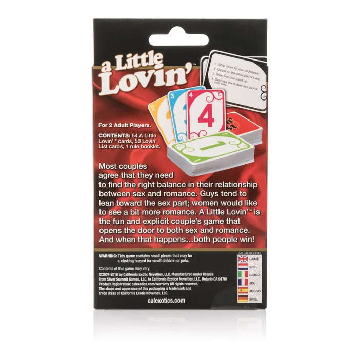 Flirty Fun 104Card Romantic Challenge Game for Couples Calexotics Couples