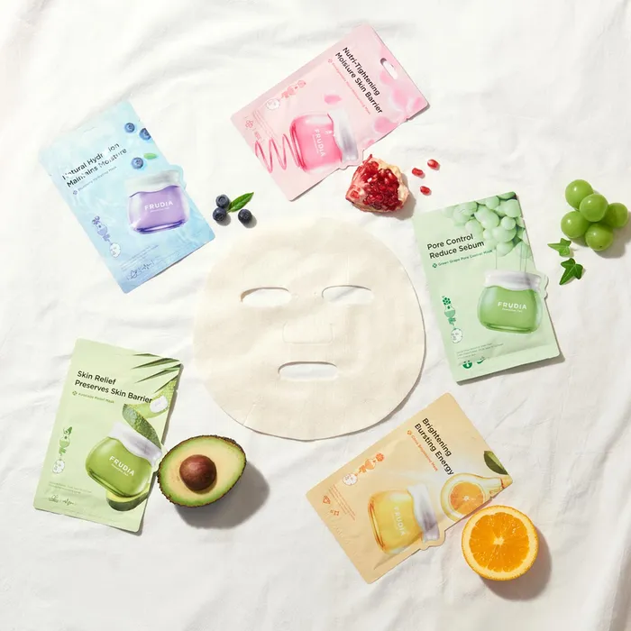 Frudia Crema viso lenitiva Maschera nutriente allavocado Pack Enhancers