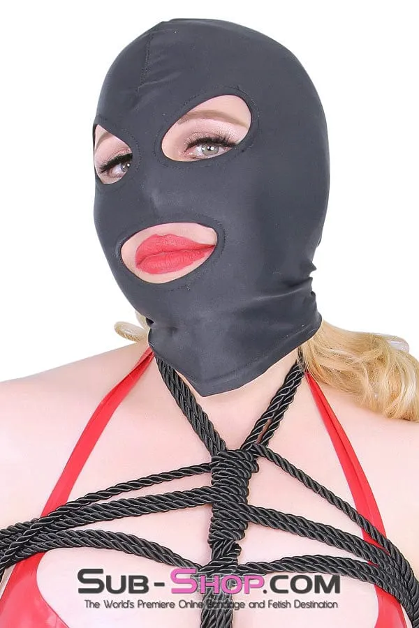 Idea Restraints 0470HS Black Spandex Open Eyes and Open Mouth Bondage Slave Hood Idea Restraints 0470HS Black Spandex Open Eyes and Open Mouth Bondage Slave Hood