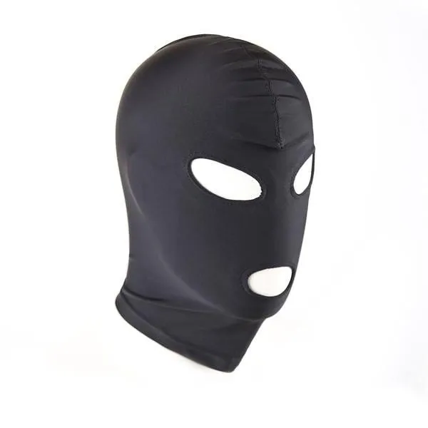 Idea Restraints 0470HS Black Spandex Open Eyes and Open Mouth Bondage Slave Hood