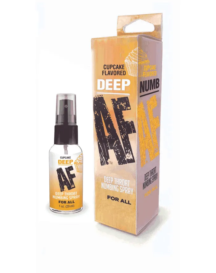 Little Genie Male Sex Toys Deep Af Throat Numbing Spray 1 Oz Cupcake