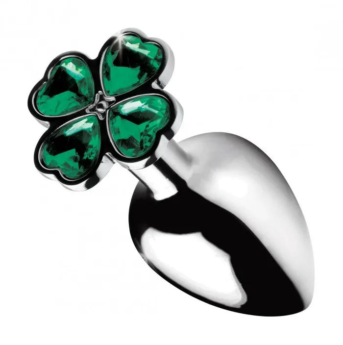 Lucky Clover Jewel Butt Plug Shiny and Fun Xr Brands Booty Sparks Anal
