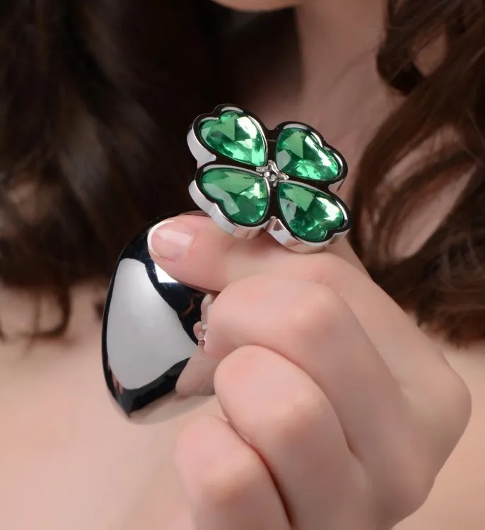 Lucky Clover Jewel Butt Plug Shiny and Fun Xr Brands Booty Sparks Anal