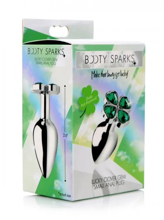 Lucky Clover Jewel Butt Plug Shiny and Fun Xr Brands Booty Sparks Anal