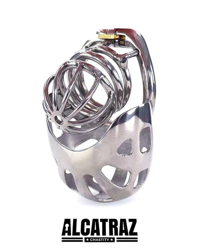 Male Sex Toys Aria 0995AR Balls and All Full Coverage Locking Steel Chastity Device 2 Cock Ring MEGA Deal