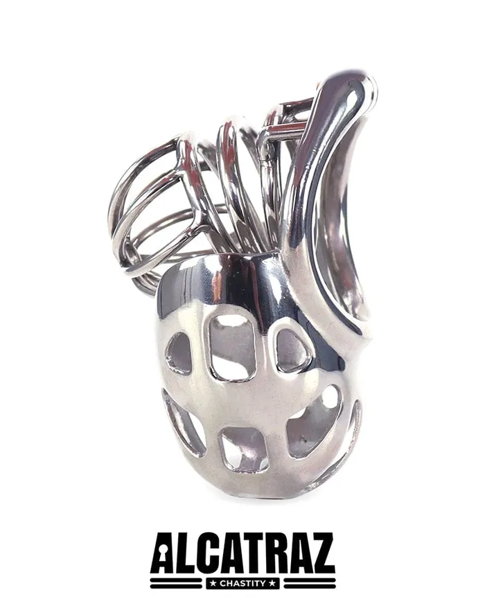 Male Sex Toys Aria 0995AR Balls and All Full Coverage Locking Steel Chastity Device 2 Cock Ring MEGA Deal