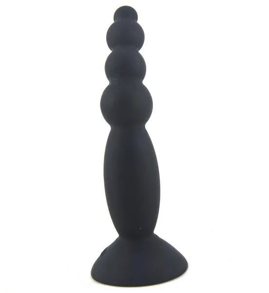 Male Sex Toys Moonwell 1865M Mini Beaded Silicone Anal Training Plug with Suction Cup Base LAST CHANCE Final Closeout Male Sex Toys Moonwell 1865M Mini Beaded Silicone Anal Training Plug with Suction Cup Base LAST CHANCE Final Closeout