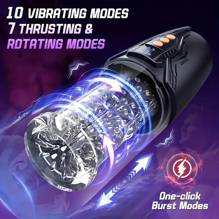 Male Sex Toys Weadultshop 7 Rotating Thrusting 10 Vibrating Modes Dual Motors Male Masturbator Male Sex Toys Weadultshop 7 Rotating Thrusting 10 Vibrating Modes Dual Motors Male Masturbator