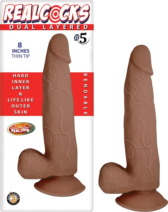 Nasstoys Female Sex Toys Realcocks Dual Layered 5 Brown