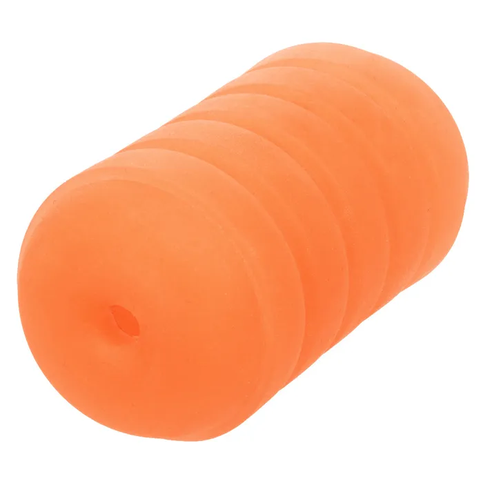 Pop Sock Ribbed Orange CalExotics Female Sex Toys Pop Sock Ribbed Orange CalExotics Female Sex Toys