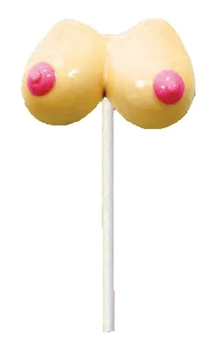 Vibrators Hott Products Boobie Pops Strawberry