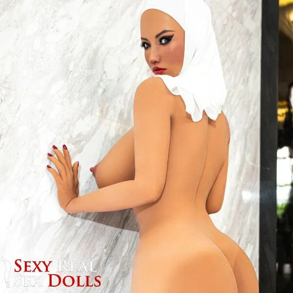 160cm 5ft3 Middle Eastern Muslim Curvy Hijab Lady TPE Body with a Silicone Head Sex Doll Zaryab CLM Male Sex Toys