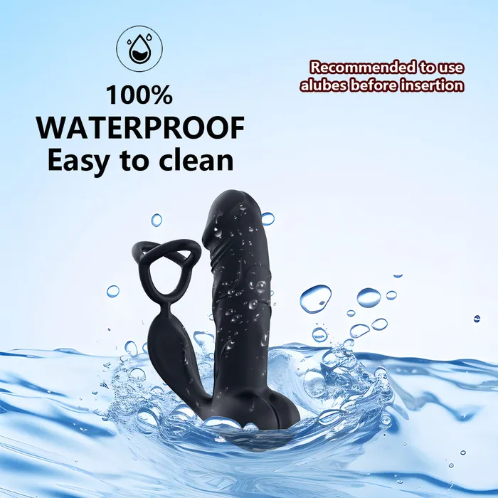 Female Sex Toys Lurevibe Triple Rings Vibrating Prostate Massager realistic dildo With Remote Control