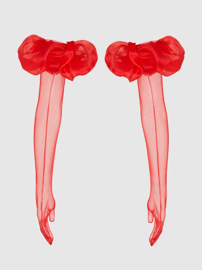 Fredericks Of Hollywood Female Sex Toys Chiffon Long Glove With Puff Fredericks Of Hollywood Female Sex Toys Chiffon Long Glove With Puff